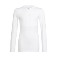 Bluzy dla chłopców - Adidas Bluza chłopięca Tf Ls Tee Y, biały, 7 Lat H23156 - miniaturka - grafika 1