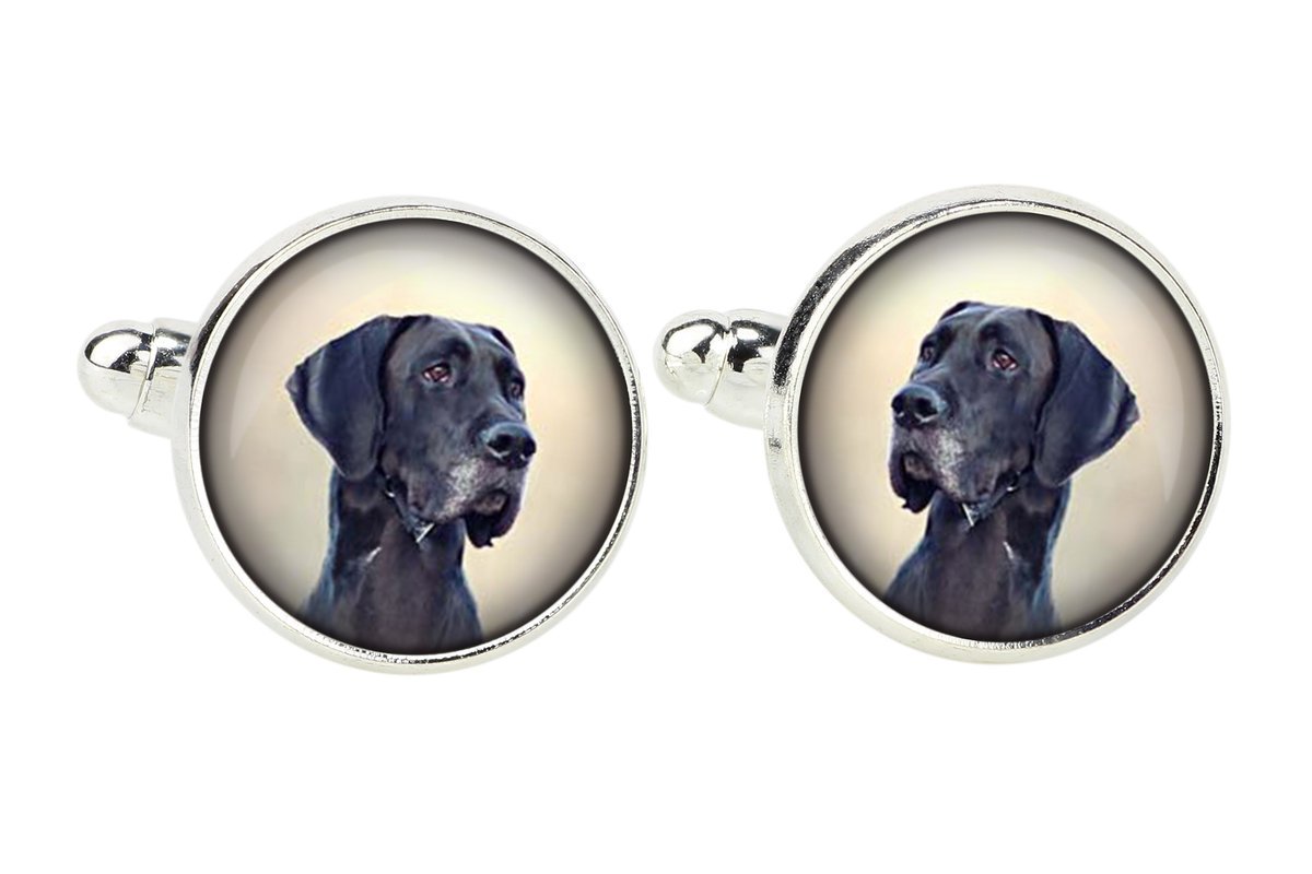Dog niemiecki - spinki do mankietów, ozdoba koszuli, zawieszka do koszuli marki Art-Dog