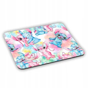 PODKŁADKA POD MYSZ Stitch Stich Lilo Ohana + imię w prezencie #1 - Podkładki pod mysz - miniaturka - grafika 1