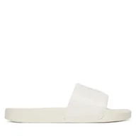 Klapki i japonki damskie - Klapki Tommy Jeans Flag Pool Slide Patent EN0EN02901 Biały - miniaturka - grafika 1