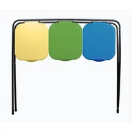 Worki na śmieci - Stojak na 3 worki do segregacji odpadów 98 x 36 x 75 cm - miniaturka - grafika 1