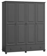 Szafy - Szafa sosnowa 4D nr5 S160 szara - miniaturka - grafika 1