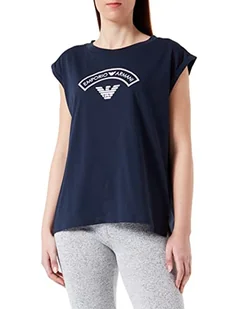 Emporio Armani Underwear Women's Logomania Tank Top Fashion Vest, Marine, XS, morski, XS - Koszulki i topy damskie - miniaturka - grafika 1