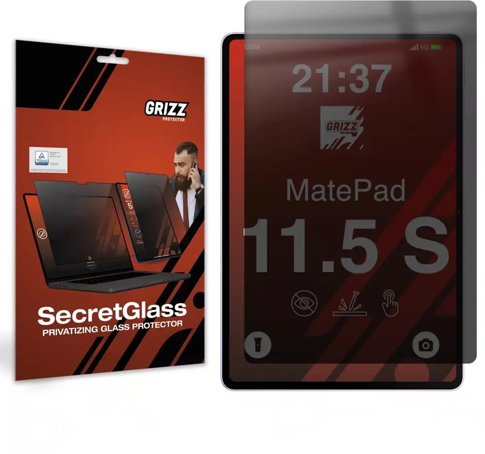 Matowe szkło prywatyzujące GrizzGlass SecretGlass do Huawei MatePad 11.5 S 2025 GRZ16768