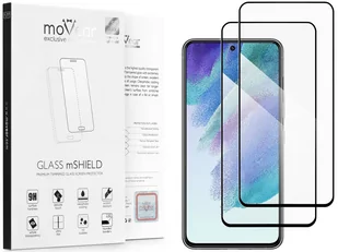 2 Szt. | moVear 2.5D Max - Szkło Hartowane Do Samsung Galaxy S21 Fe (6.4") Na Cały Ekran | Do Etui, Fullglue, 9H - Szkła hartowane na telefon - miniaturka - grafika 1