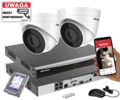 Zestawy do monitoringu - 2 kamery IP Hikvision DS-2CD1343G2-I Rejestrator POE Dysk 1TB Inteligentna Detekcja MD 2.0 - miniaturka - grafika 1