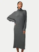 Sukienki - YAS Sukienka dzianinowa Mavi 26028660 Szary Regular Fit - miniaturka - grafika 1