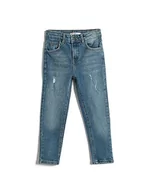 Paski - Koton Chłopcy Slim Jean - regulowany elastyczny pasek na talię Slim Leg Pockets Cotton, Mid Indigo (średni), 7-8 Lat - miniaturka - grafika 1