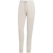 Dresy damskie - Spodnie damskie adidas Essentials 3-Stripes French Terry Cuffed kremowe IC9 - miniaturka - grafika 1