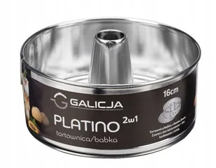 TORTOWNICA/BABKA 2w1 PLATINO 16cm 27773 ! - Formy do ciast - miniaturka - grafika 1