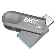 Pendrive - Emtec D280 Dual 128 GB USB Type-A / USB Type-C 3.2 Gen 1 (3.1 Gen 1) Srebrny ECMMD128GD283 - miniaturka - grafika 1