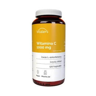 Vitaler's, Witamina C 1000 mg, 120 kaps. - Witaminy i minerały - miniaturka - grafika 1