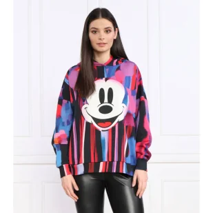 Desigual Bluza DESIGUAL X MICKEY MOUSE | Oversize fit - Bluzy damskie - miniaturka - grafika 1