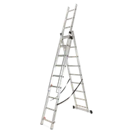 Drabiny - Wielofunkcyjna drabina aluminiowa Solid Regular, 3x9 - Hardmaister - miniaturka - grafika 1