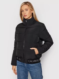 Kurtki damskie - Calvin Klein Jeans Kurtka puchowa J20J216861 Czarny Regular Fit - grafika 1