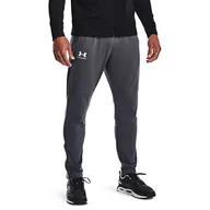 Spodenki męskie - Under Armour Męskie spodnie Pique Track Pants, Pitch Gray (012)/biały, L - miniaturka - grafika 1