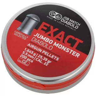 JSB  - Śrut do wiatrówki Exact Jumbo Monster - 5.52 mm - 200 szt. - 546288-200 - Amunicja do wiatrówek - miniaturka - grafika 1