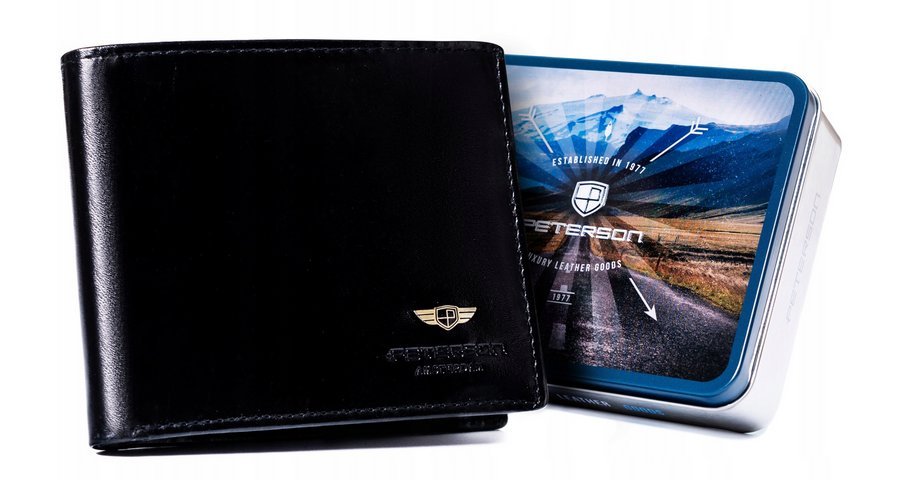 Skorzany portfel meski bez zapiecia zewnetrznego