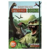 Kolorowanki, wyklejanki - Książka z naklejkami A4 Dino Grafix - miniaturka - grafika 1