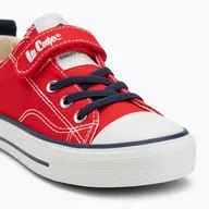 Buty dla dziewczynek - Trampki Dziecięce Lee Cooper Czerwone na Rzep R32 - miniaturka - grafika 1