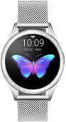 Smartwatch - KingWear RNBE45SIBX05AX Srebrny - miniaturka - grafika 1
