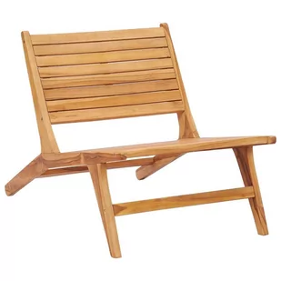 vidaXL Krzesło ogrodowe, lite drewno tekowe - Fotele i krzesła ogrodowe - miniaturka - grafika 1