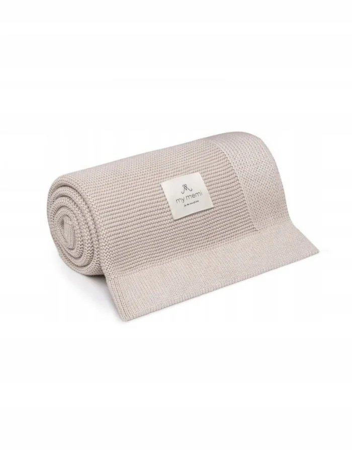Bambusowy kocyk light beige 80x100 - Vini (My Memi)