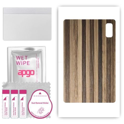 folia naklejka skórka strukturalna na TYŁ do HTC A103 Plus - Drewno Paski Mix - apgo SKINS