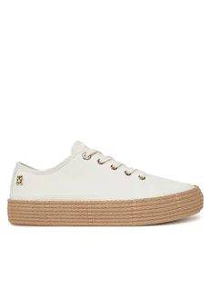 Tommy Hilfiger Espadryle Vulc Espadrille Sneaker FW0FW08404 Biały - Espadryle damskie - miniaturka - grafika 1