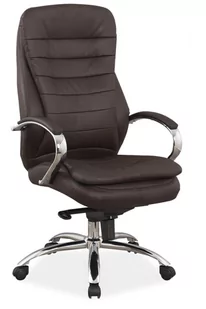 Fotel biurowy, krzesło biurowe Fotel Biurowy Obrotowy  Q-154 Brązowy Signal - Fotele i krzesła biurowe - miniaturka - grafika 1