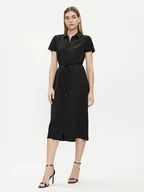 Sukienki - Calvin Klein Sukienka koszulowa K20K206657 Czarny Regular Fit - miniaturka - grafika 1