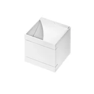 Lampy ścienne - Biały kinkiet sześcienny Venus metalowy do przedpokoju - miniaturka - grafika 1