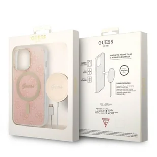 Guess Zestaw GUBPP13XH4EACSP Case+ Charger iPhone 13 Pro Max różowy/pink hard case 4G Print MagSafe - Etui i futerały do telefonów Guess Zestaw GUBPP13XH4EACSP Case+ Charger iPhone 13 Pro Max różowy/pink hard case 4G Print MagSafe - Etui i futerały do telefonów - miniaturka - grafika 10
