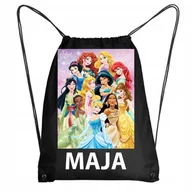 Plecaki worki - Worek Szkolny Na Buty Workoplecak Na WF Do Przedszkola KSIĘŻNICZKI + IMIĘ 6 - miniaturka - grafika 1