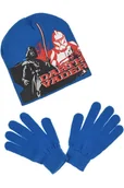 Czapki i chusty sportowe męskie - Komplet czapka rękawiczki Disney Star Wars dla chłopca zimowy - miniaturka - grafika 1