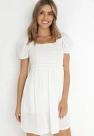 Sukienki - Biała Sukienka Bawełniana Xyle - miniaturka - grafika 1