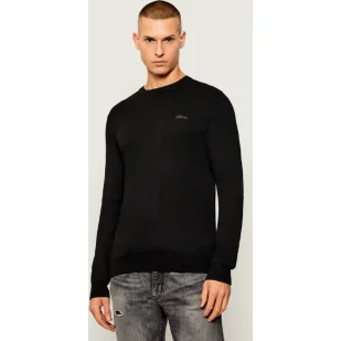 GUESS Sweter DANIEL Slim Fit z dodatkiem jedwabiu - Swetry męskie - miniaturka - grafika 1