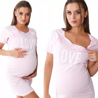 Piżamy ciążowe - Koszula Ciążowa Do Karmienia Rozpinana Bawełna XL - grafika 1