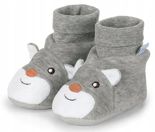 Sterntaler – szare buciki niemowlęce niechodki, rozmiar 15/16