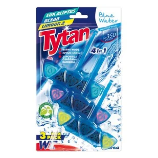 Kostka do WC Tytan Blue Water Eukaliptus, Ocean, Limonka 3 szt. - Środki do WC - miniaturka - grafika 1