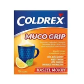 Przeziębienie i grypa - WRAFTON LABORATORIES LTD. Coldrex muco grip sm.cytr.-mięt.x 10 sasz - miniaturka - grafika 1