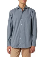 Koszule męskie - Seidensticker Męska koszula z długim rękawem Comfort Fit, zielony, 42 - miniaturka - grafika 1