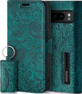 Etui i futerały do telefonów - Etui na telefon komórkowy SURAZO do Google Pixel 8 Pro - skórzany pokrowiec z klapką i ochroną RFID, turkusowy - miniaturka - grafika 1