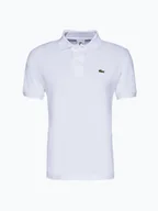 Koszulki męskie - Lacoste Męska koszulka polo Mężczyźni Bawełna biały jednolity, 2 - miniaturka - grafika 1