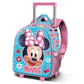 Plecaki - Disney Minnie Mouse Happiness mały plecak 3D z kółkami, niebieski, 26 x 34 cm, pojemność 7 l, Niebieska Myszka Minnie, Jeden rozmiar, Mały plecak 3D z kółkami - miniaturka - grafika 1