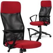 Fotele i krzesła biurowe - Sofotel Fotel biurowy z mikrosiatki Sofotel Sydney czerwono-czarny 2453 - miniaturka - grafika 1