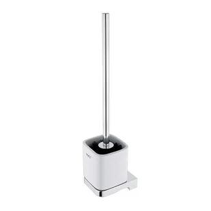 Nimco Maya - Szczotka toaletowa z uchwytem, biała ceramika/chrom MA 29094KN-26 - Akcesoria do wc - miniaturka - grafika 1