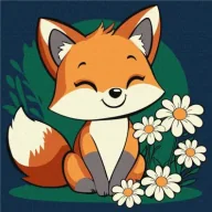 Malowanie po numerach - Ideyka Malowanie po numerach -Piękna lisiczka Kids - miniaturka - grafika 1