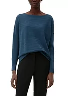 Swetry damskie - s.Oliver BLACK LABEL Damski sweter z delikatnymi paskami, Niebieski zielony, 34 - miniaturka - grafika 1