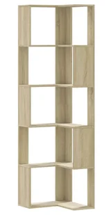 Narożny regał otwarty wielopoziomowy dąb sonoma Z7-G09 - Regały Narożny regał otwarty wielopoziomowy dąb sonoma Z7-G09 - Regały - miniaturka - grafika 1